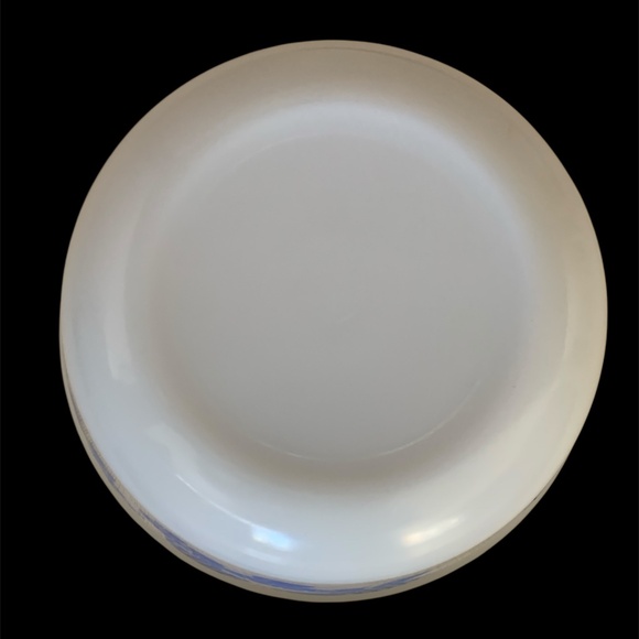 Rare Vintage Federal Glass 9” Blue Mushroom Bowl - Picture 9 of 10